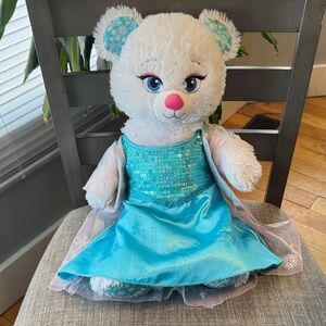 Build a bear Disney Frozen Elsa Plush Bear with dress